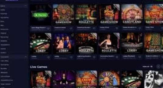 B7 Casino interface